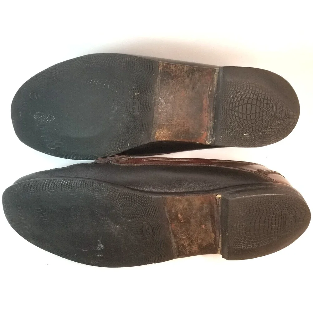 Johnston Murphy Men's Aragon‎ II Loafer Size 12 Black & Brown Tasseled on Band
